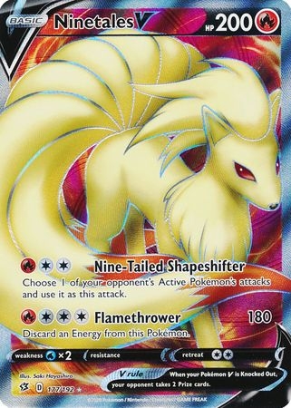 Ninetales V - 177/192 - Full Art Ultra Rare