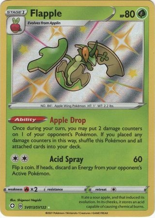 Flapple - SV13/SV122 - Shiny Rare