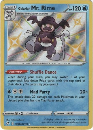 Galarian Mr. Rime - SV21/SV122 - Shiny Rare