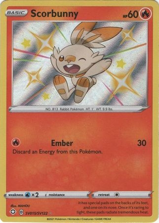 Scorbunny - SV15/SV122 - Shiny Rare