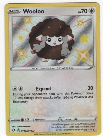 Wooloo - SV103/SV122 - Shiny Rare