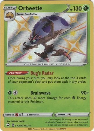 Orbeetle - SV9/SV122 - Shiny Rare