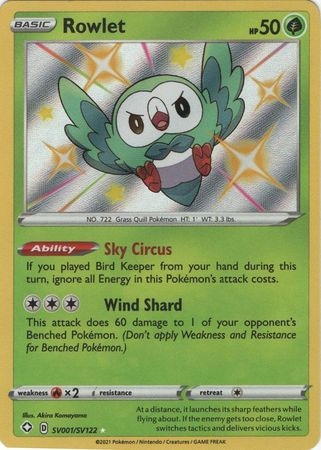 Rowlet - SV1/SV122 - Shiny Rare