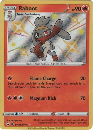 Raboot - SV16/SV122 - Shiny Rare