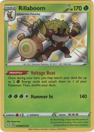 Rillaboom - SV6/SV122 - Shiny Rare