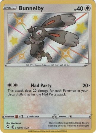 Bunnelby - SV97/SV122 - Shiny Rare