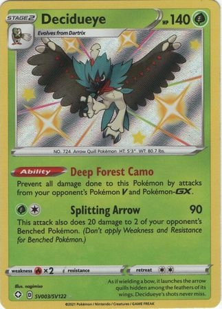 Decidueye - SV3/SV122 - Shiny Rare