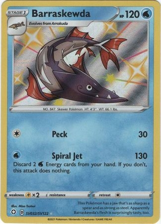Barraskewda - SV32/SV122 - Shiny Rare