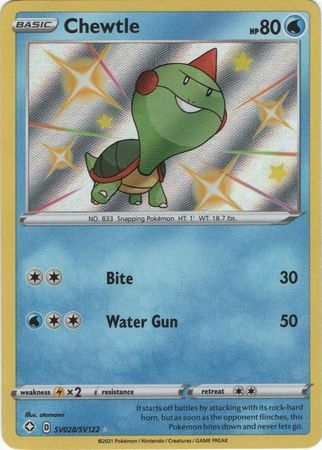 Chewtle - SV28/SV122 - Shiny Rare