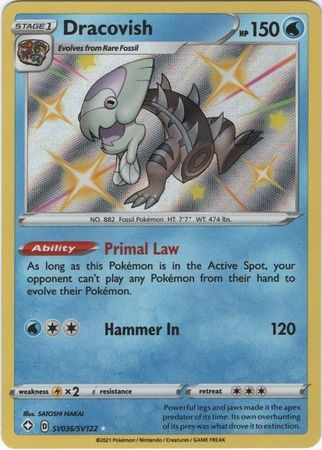 Dracovish - SV36/SV122 - Shiny Rare