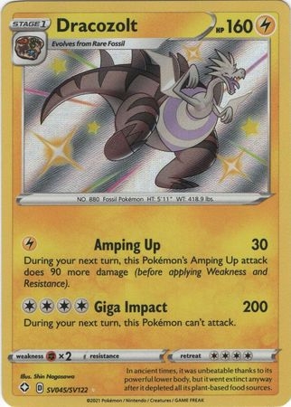 Dracozolt - SV45/SV122 - Shiny Rare