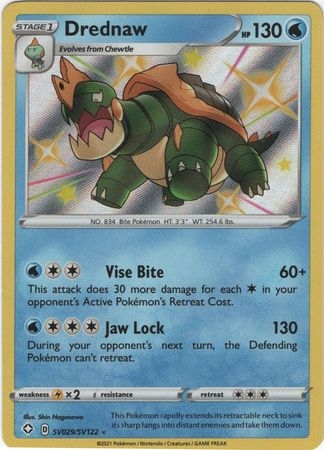 Drednaw - SV29/SV122 - Shiny Rare