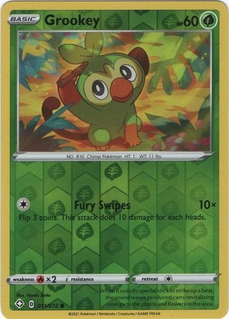 Grookey - 11/72 - Common Reverse Holo