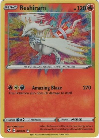 Reshiram - 17/72 - Amazing Rare