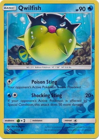 Qwilfish - 21/73 - Common Reverse Holo