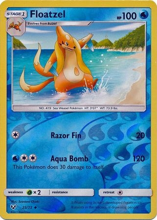 Floatzel - 23/73 - Uncommon Reverse Holo