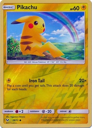 Pikachu - 28/73 - Common Reverse Holo