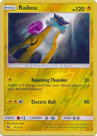 Raikou - 32/73 - Holo Rare Reverse Holo