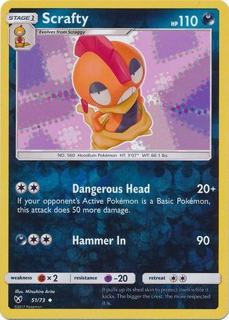 Scrafty - 51/73 - Uncommon Reverse Holo