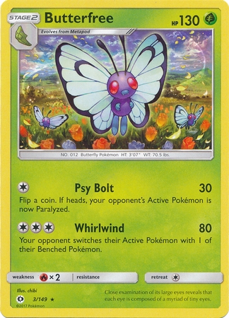 Butterfree - 3/149 - Rare