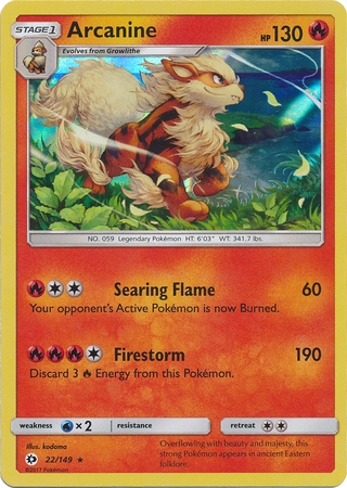 Arcanine - 22/149 - Holo Rare