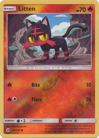 Litten - 24/149 - Common Reverse Holo