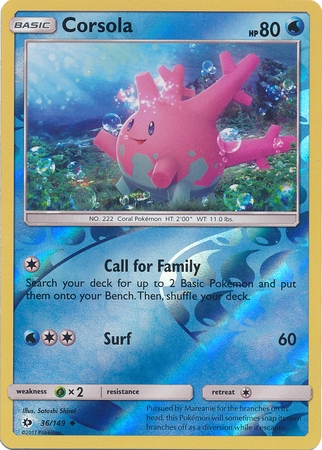 Corsola - 36/149 - Uncommon Reverse Holo