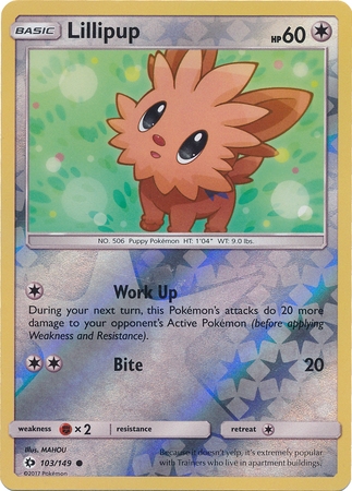 Lillipup - 103/149 - Common Reverse Holo