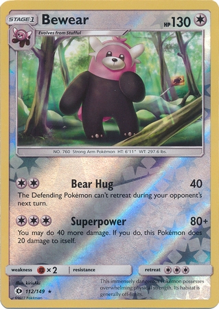 Bewear - 112/149 - Rare Reverse Holo