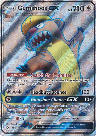 Gumshoos GX - 145/149 - Full Art Ultra Rare