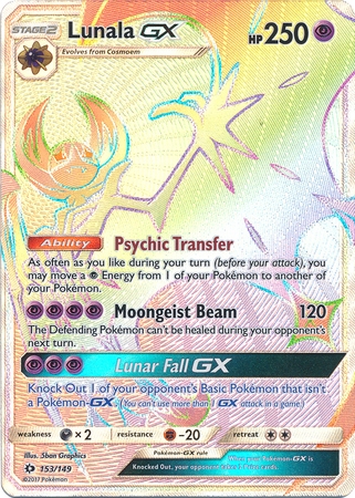 Lunala GX - 153/149 - Hyper Rare