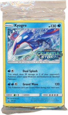 Kyogre - SM129 - S&M Celestial Storm Pre-Release Promo Pack of 20 Cards