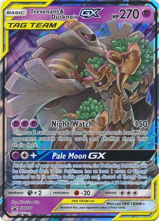 Trevenant & Dusknoir GX - SM217 - Alternate Art Promo