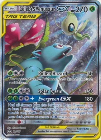 Celebi & Venusaur GX - SM167 - Alternate Art Promo