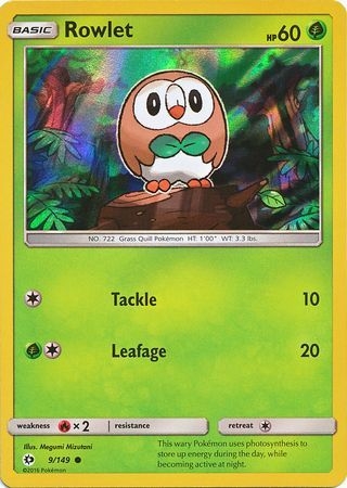 Rowlet - 9/149 - Holo Promo