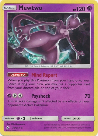 Mewtwo - 75/214 - Shattered Holo Rare