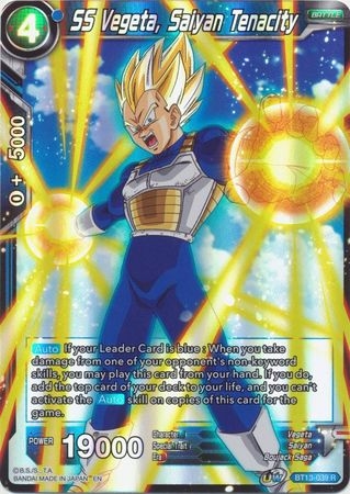 SS Vegeta, Saiyan Tenacity - BT13-039 - Rare Foil