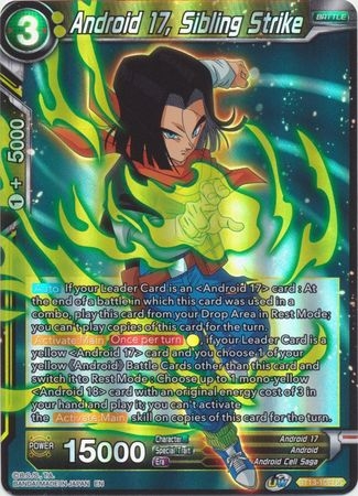 Android 17, Sibling Strike - BT13-109 - Uncommon Foil