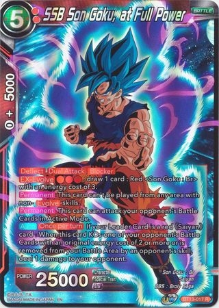 SSB Son Goku, at Full Power - BT13-017 - Rare Foil