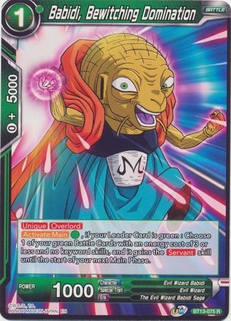 Babidi, Bewitching Domination - BT13-075 - Rare