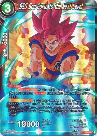 SSG Son Goku, to the Next Level - BT13-018 - Uncommon Foil