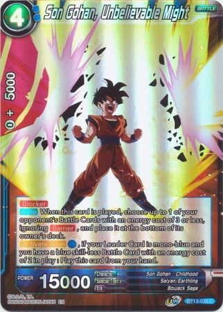 Son Gohan, Unbelievable Might - BT13-038 - Common Foil