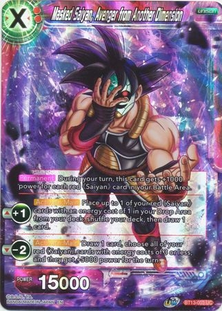 Masked Saiyan, Avenger from Another Dimension - BT13-003 - Uncommon Foil