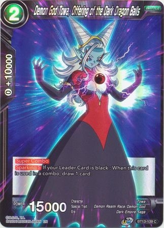 Demon God Towa, Offering of the Dark Dragon Balls - BT13-139 - Common Foil