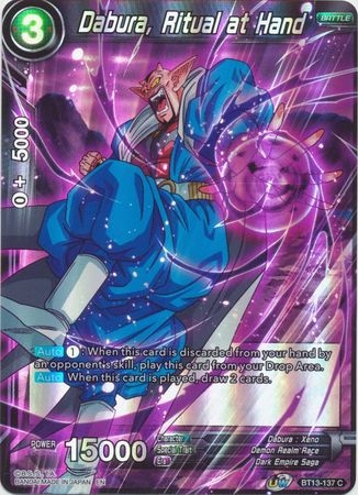 Dabura, Ritual at Hand - BT13-137 - Common Foil