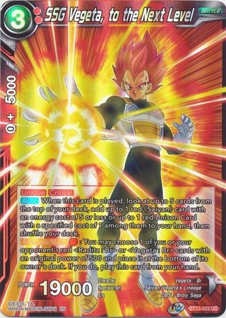 SSG Vegeta, to the Next Level - BT13-022 - Uncommon Foil