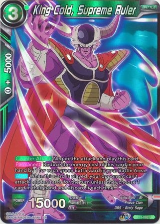 King Cold, Supreme Ruler - BT13-082 - Uncommon Foil