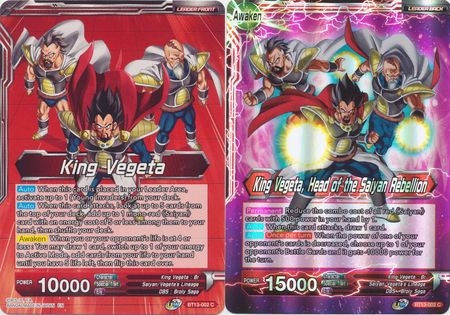 King Vegeta // King Vegeta, Head of the Saiyan Rebellion - BT13-002 - Common Foil