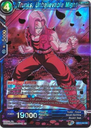 Trunks, Unbelievable Might - BT13-042 - Super Rare