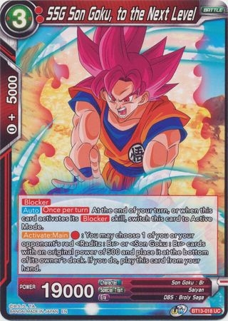 SSG Son Goku, to the Next Level - BT13-018 - Uncommon